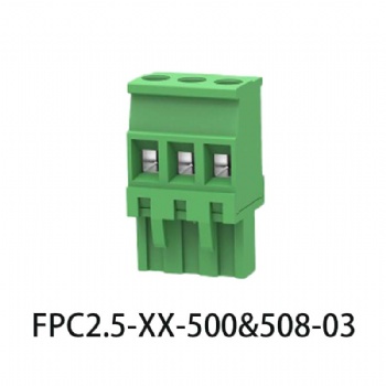 FPC2.5-XX-500&508-03 PCB spring terminal block