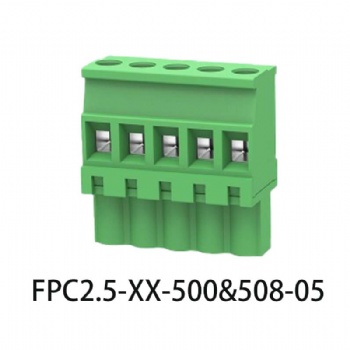 FPC2.5-XX-500&508-05 PCB spring terminal block