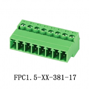FPC1.5-XX-381-17 插拔式接线端子