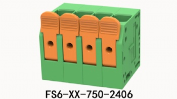 FS6-XX-750-2406 PCB spring terminal block