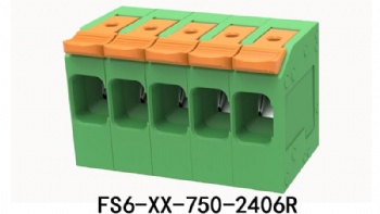 FS6-XX-750-2406R PCB spring terminal block
