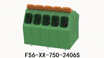 FS6-XX-750-2406S PCB spring terminal block