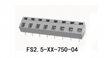 FS2.5-XX-750-04 PCB spring terminal block