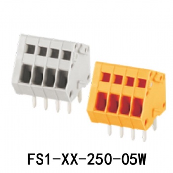 FS1-XX-250-05W PCB spring terminal block