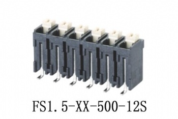 FS1.5-XX-500-12S 弹簧式PCB接线端子