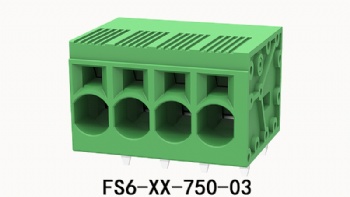 FS6-XX-750-03 PCB spring terminal block
