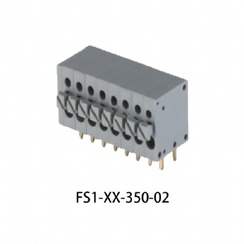 FS1-XX-350-02 弹簧式PCB接线端子