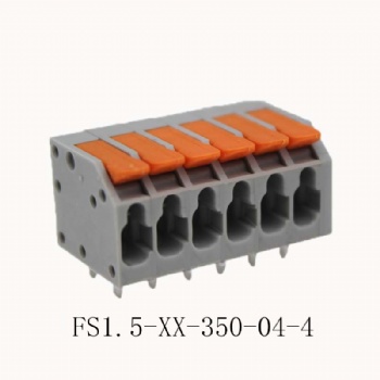 FS1.5-XX-350-04-4 弹簧式PCB接线端子