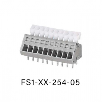 FS1-XX-254-05 PCB spring terminal block